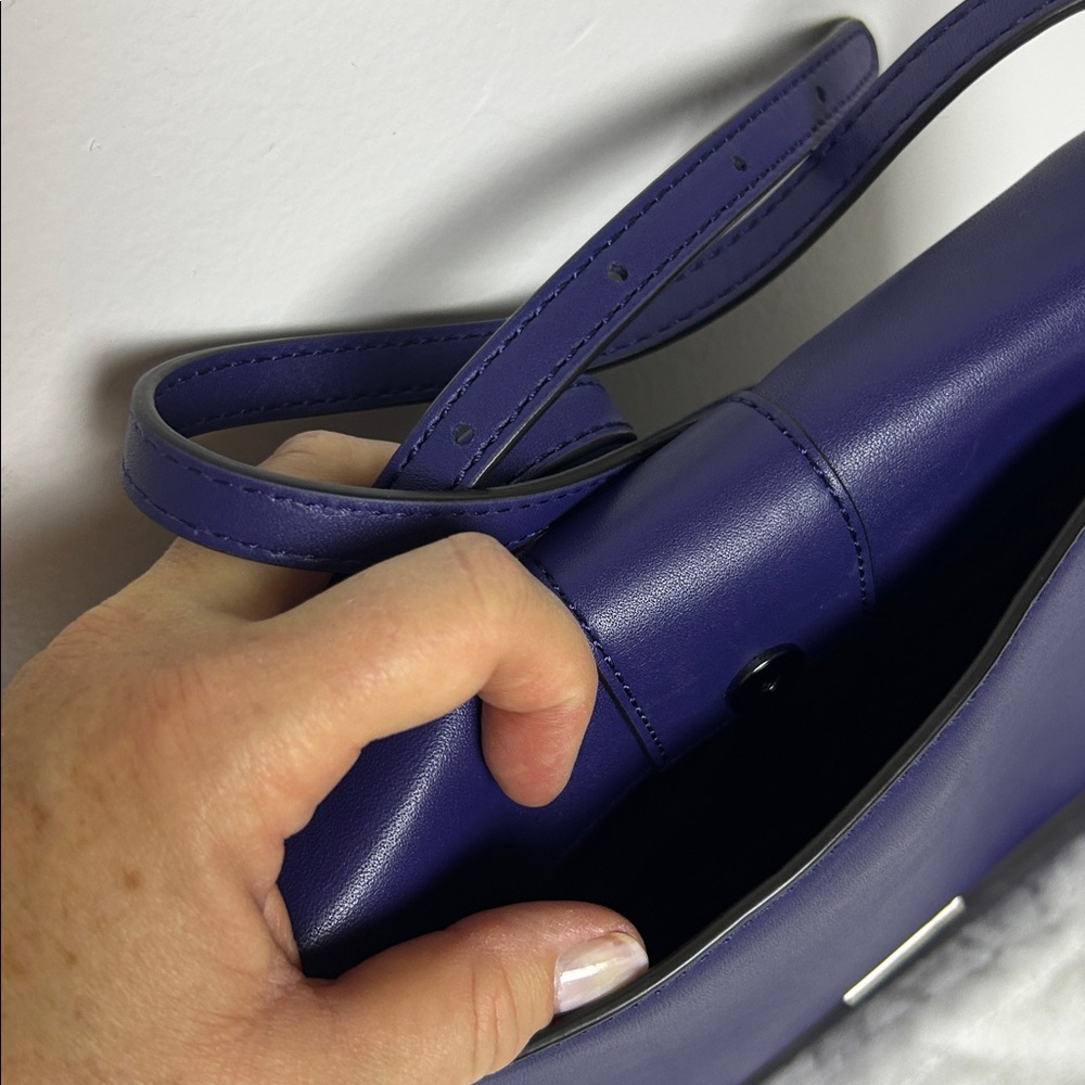 Rebecca Minkoff Navy/Purple Leather Crossbody - Picture 8 of 13